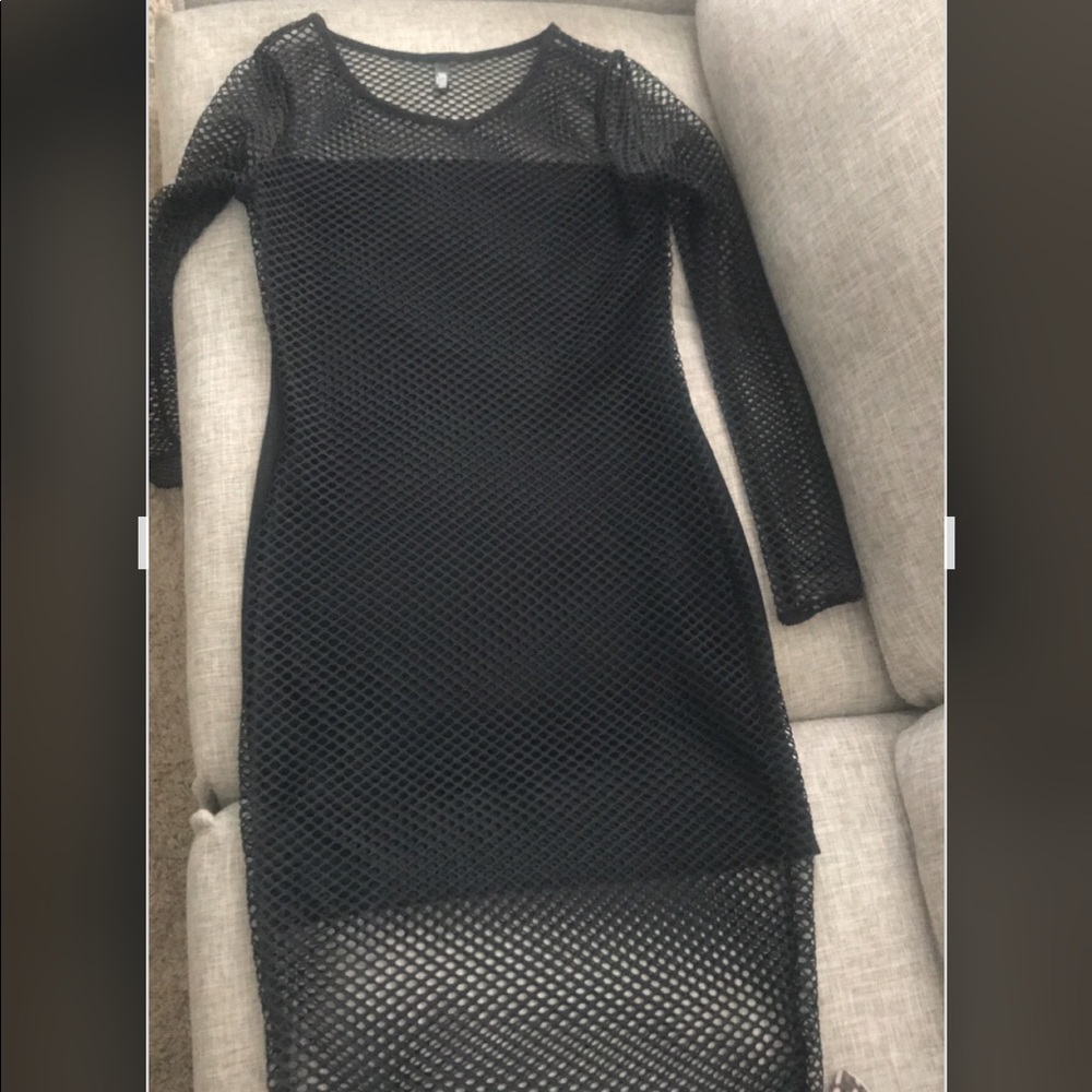 Victoria Secret piece tube dress w/ mesh overlay